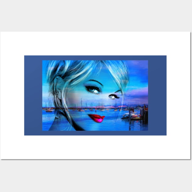 Blue Eyes Blue Wall Art by Angie Braun